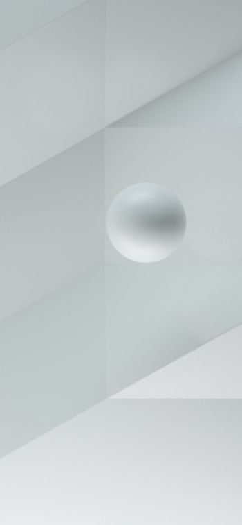 Обои 828x1792 шар, 3D моделирование