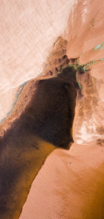 sand, water, river Wallpaper 1440x3040