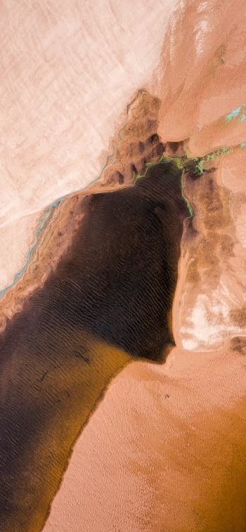 sand, water, river Wallpaper 1125x2436