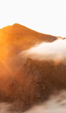 mountains, clouds Wallpaper 600x1024