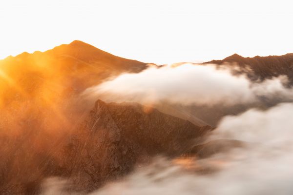 mountains, clouds Wallpaper 7952x5304