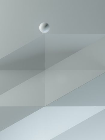 ball, geometry, minimalism Wallpaper 1536x2048