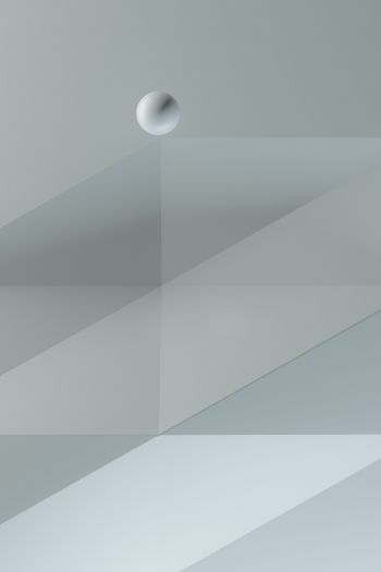 ball, geometry, minimalism Wallpaper 640x960