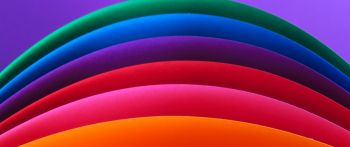 Spectrum, waves, rainbow Wallpaper 2560x1080