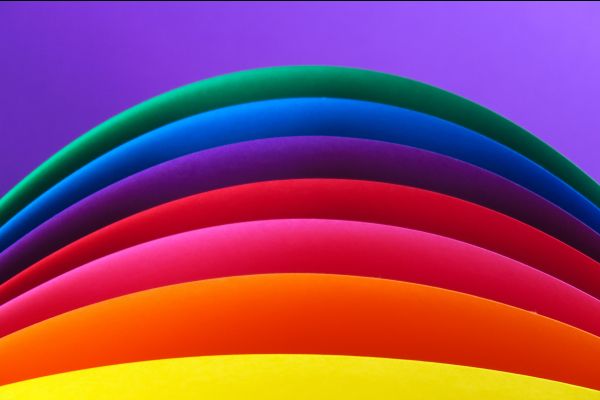 Spectrum, waves, rainbow Wallpaper 5403x3602
