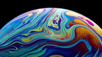 soap bubble, color, bright Wallpaper 1600x900