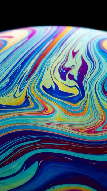 soap bubble, color, bright Wallpaper 640x1136