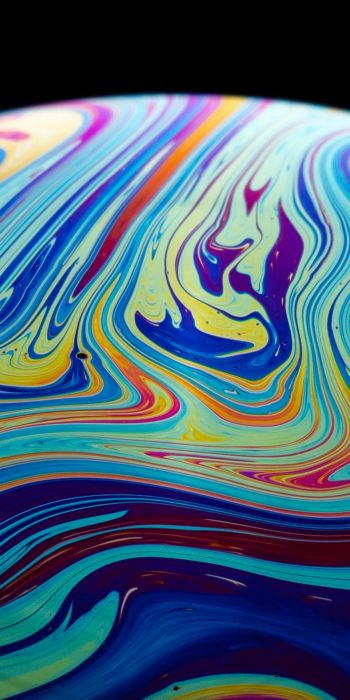 soap bubble, color, bright Wallpaper 720x1440