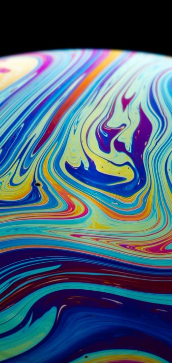soap bubble, color, bright Wallpaper 720x1520