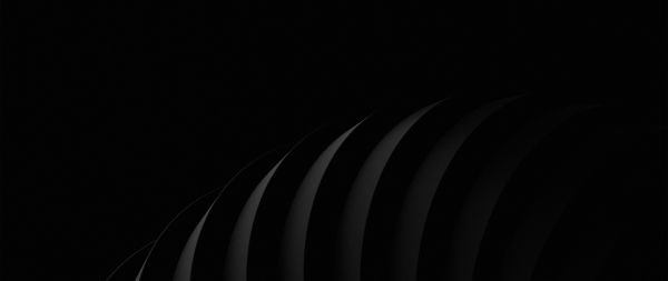 graphics, 3D modeling, black Wallpaper 2560x1080