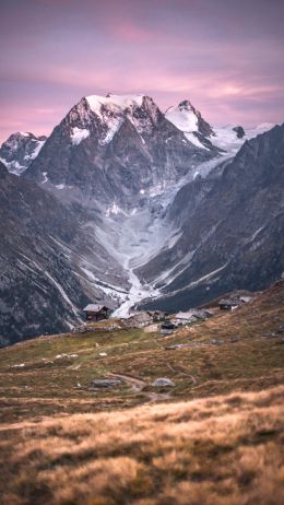 mountain range, mountains Wallpaper 750x1334