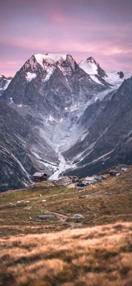 mountain range, mountains Wallpaper 828x1792