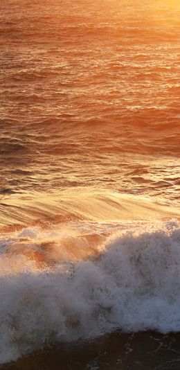 wave, sea, ocean Wallpaper 1080x2220