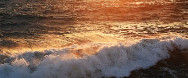 wave, sea, ocean Wallpaper 3440x1440