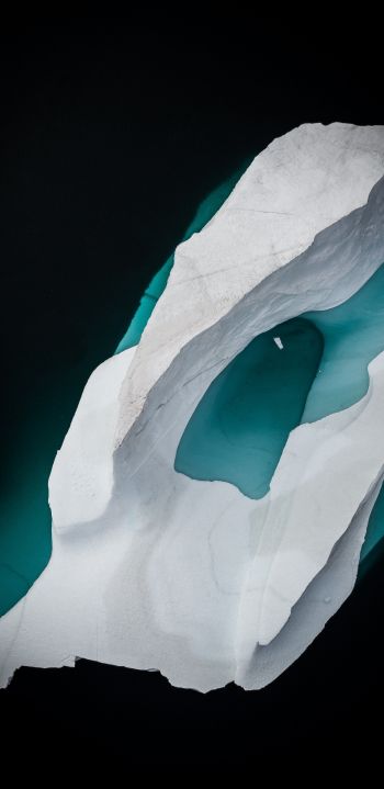 Обои 1080x2220 айсберг, ледник