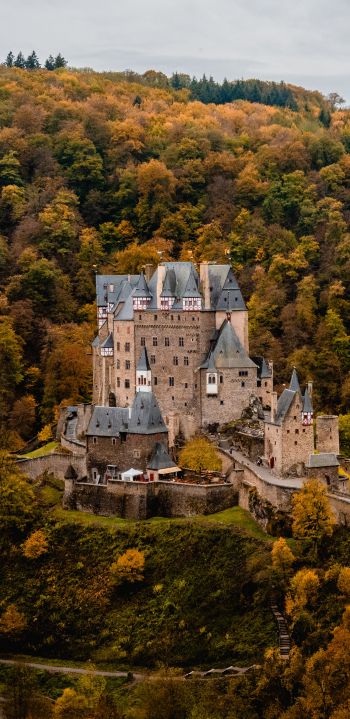 Обои 1080x2220 Замок Эльц, Германия