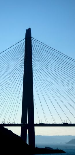 Turkey, bridge of Sultan Selim Yavuz Wallpaper 1080x2220