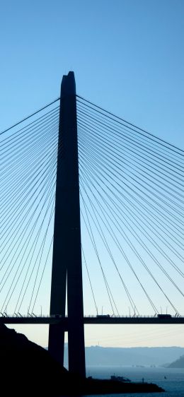 Turkey, bridge of Sultan Selim Yavuz Wallpaper 1170x2532