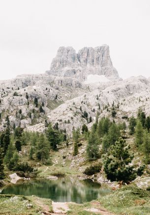 mountains, lake Wallpaper 1640x2360