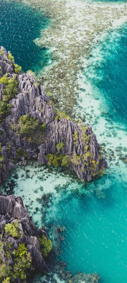 Philippines, lagoon Wallpaper 1080x2400