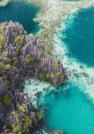 Philippines, lagoon Wallpaper 1668x2388