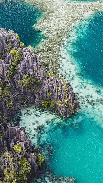Philippines, lagoon Wallpaper 640x1136
