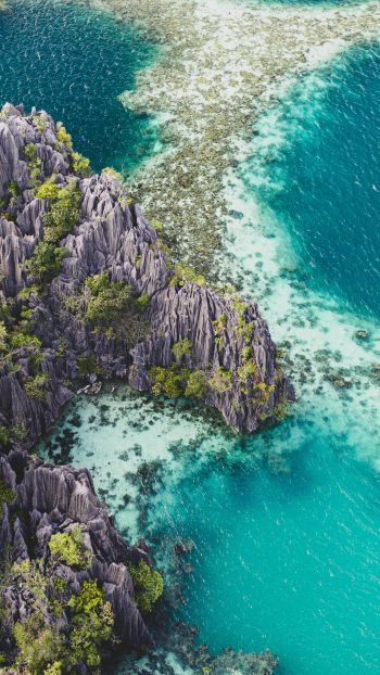 Philippines, lagoon Wallpaper 1080x1920