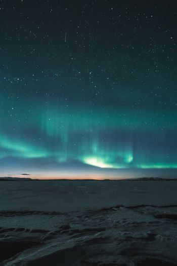 aurora borealis, night Wallpaper 640x960