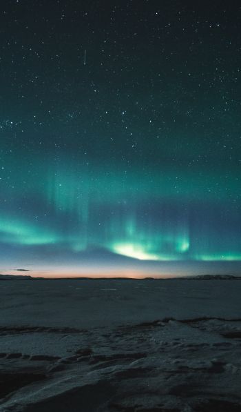 aurora borealis, night Wallpaper 600x1024
