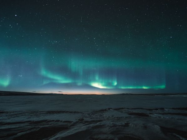 aurora borealis, night Wallpaper 1024x768