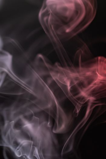 smoke, silhouette, outline Wallpaper 640x960