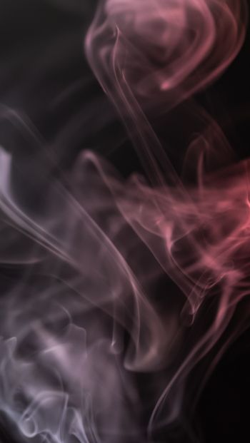 smoke, silhouette, outline Wallpaper 640x1136