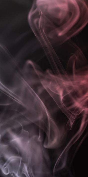smoke, silhouette, outline Wallpaper 720x1440