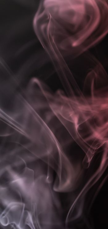 smoke, silhouette, outline Wallpaper 720x1520