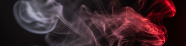smoke, silhouette, outline Wallpaper 1590x400