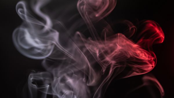 smoke, silhouette, outline Wallpaper 1280x720