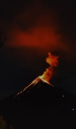volcano, eruption Wallpaper 600x1024