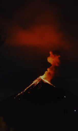 volcano, eruption Wallpaper 1200x2000