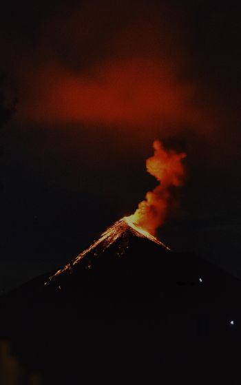 volcano, eruption Wallpaper 1752x2800
