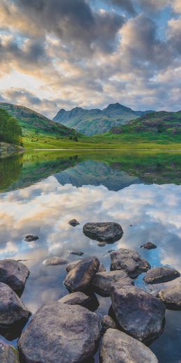 mountain lake, reflection Wallpaper 720x1440