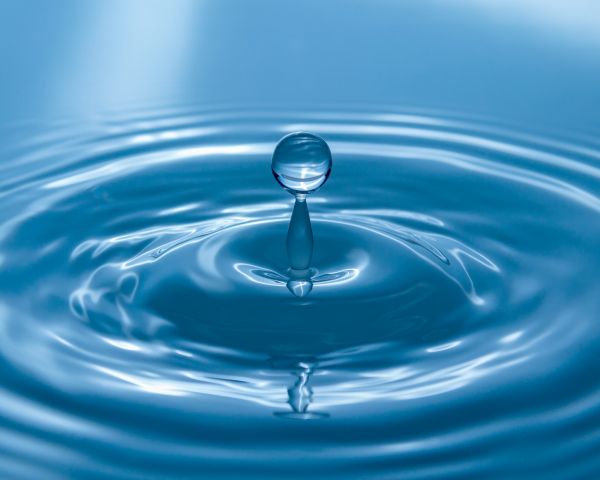 drop, water, blue Wallpaper 1280x1024