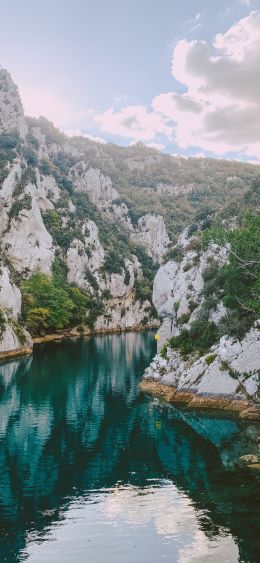 river, mountains Wallpaper 1080x2340