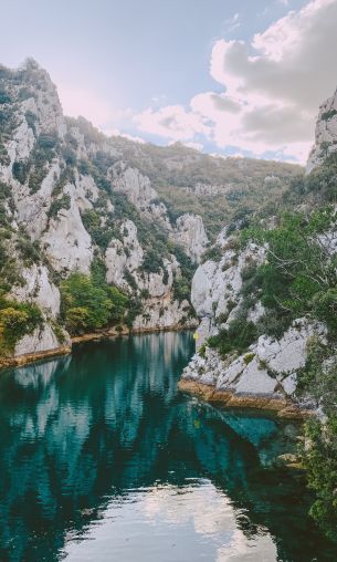 river, mountains Wallpaper 1200x2000