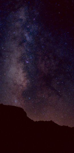 milky way, starry night Wallpaper 1080x2220