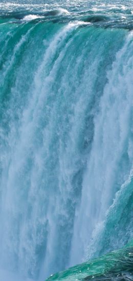 Обои 1080x2280 водопад, вода, голубой