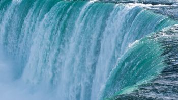 Обои 1600x900 водопад, вода, голубой