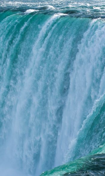 Обои 1200x2000 водопад, вода, голубой