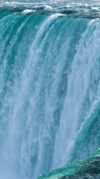 Обои 750x1334 водопад, вода, голубой