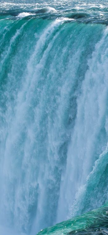 waterfall, water, blue Wallpaper 828x1792