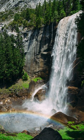 waterfall, landscape Wallpaper 1200x2000